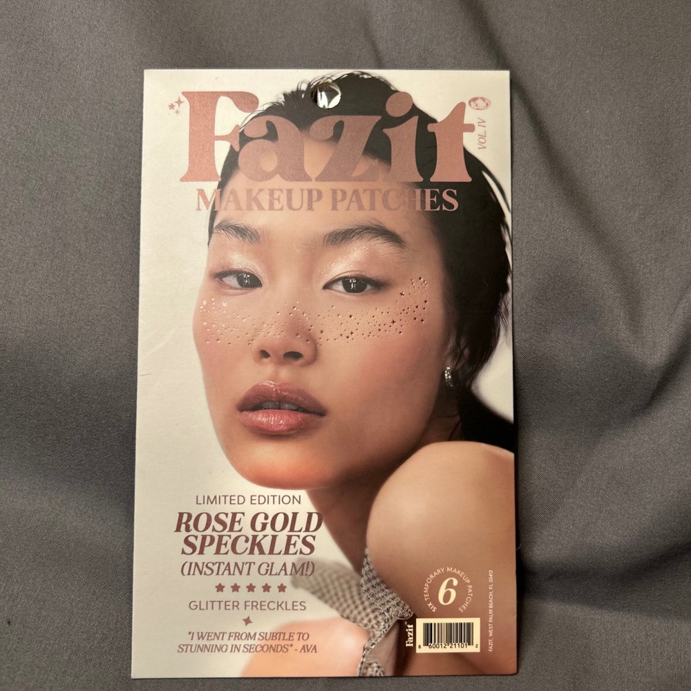 Fazit Rose Gold Speckles Makeup Patches Glitter Freckles Limited Edition Vol IV